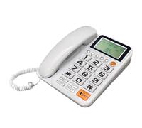 Rdxanc Téléphone filaire de base pour personnes âgées - Téléphone domestique analogique avec affichage des appels - Petit bureau pour chambre d'amis, téléphone de bureau avec appelant