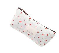 Rdxanc Trousse à crayons en toile avec motif floral - Trousse à crayons portable - Fournitures scolaires et de bureau pour étudiants - Rangement spacieux, beige, as the picture shows