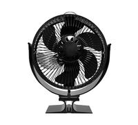 Rdxanc Ventilateur de distribution efficace de la chaleur à 6 pales pour poêle à chaleur pour rester au chaud et silencieux, électricité requise