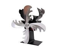 Rdxanc Ventilateur de Noël silencieux à 4 pales sans alimentation pour poêle à bois