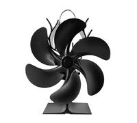 Rdxanc Ventilateur de poêle à 6 lames sans ventilateur électrique alimenté par la chaleur efficace pour cheminées, poêles à bois