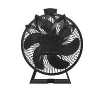 Rdxanc Ventilateur de réchaud efficace à 6 pales alimenté par la chaleur avec couvercle pour économiser les carburants, rester au chaud et silencieux