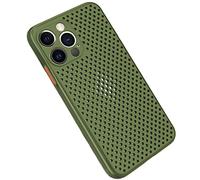 Rdyi6ba8 Coque pour iPhone 13 Pro Max, Étui en Silicone Souple Maille et Respirant Ultra Fine et Léger avec Fonction Dissipation de La Chaleur pour iPhone 13 Pro Max - Vert