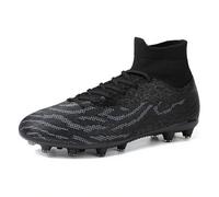 RDYLBU Chaussures de football pour homme Madame Souliers à crampons Football AG, Noir , 46 EU