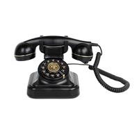 RDYMONKEY Livre d'or audio de mariage - Téléphone rétro pour messages vocaux personnels - Alternative pour mariages, fêtes et anniversaires - Mémoire 8 Go (noir)