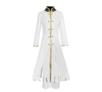 Re:0 Costume Trench Long Trench Coat Costume Anime Regulus Corneus | Uniforme queue de morue pour homme, jeu de rôle, fête sur le thème d'Halloween et carnaval pour adultes