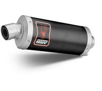 MIVV Pot d’échappement MIVV Dakar avec EG-BE Acier inoxydable / acier inoxydable noir