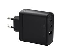 re-charge - Adaptateur secteur - 100 Watt - 3 connecteurs de sortie (2 x USB-C, USB) - noir
