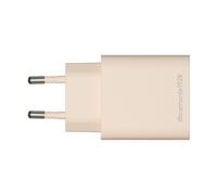 re-charge - Adaptateur secteur - 20 watt - 2 connecteurs de sortie (USB-C, USB) - beige - Europe