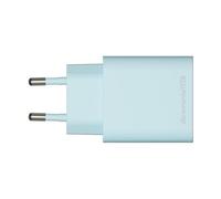 re-charge - Adaptateur secteur - 20 watt - 2 connecteurs de sortie (USB-C, USB) - bleu - Europe
