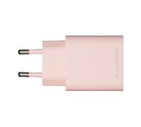 re-charge - Adaptateur secteur - 20 watt - 2 connecteurs de sortie (USB-C, USB) - rose - Europe