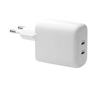 re-charge - Adaptateur secteur - 25 Watt - 2 connecteurs de sortie (24 pin USB-C) - blanc - Europe
