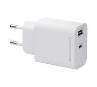 re-charge - Adaptateur secteur - 25 Watt - 2 connecteurs de sortie (USB-C, USB) - blanc