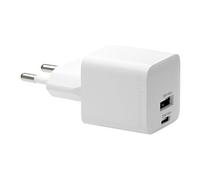 re-charge - Adaptateur secteur - 30 watt - PD - 2 connecteurs de sortie (USB, USB-C) - blanc - Europe