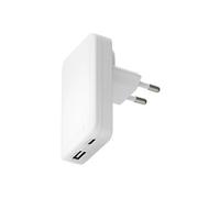 re-charge Pro - Adaptateur secteur - minceur - 45 Watt - 2 connecteurs de sortie (24 pin USB-C, USB) - blanc