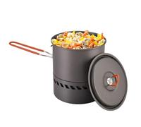 Ré chaud de Camping | 1.5L Portable à Poignée Pliable pour la Randonnée - Set d'Ustensiles de Cuisine Complet pour Camping,Pour La Randonnée, Le Plein Air, Le Pique-Nique, La Famille, Les Étudiants Et