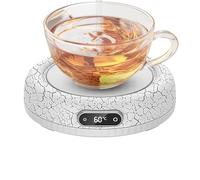 Ré Chauffeur De Tasse,60W Appareil de Chauffage Électrique pour Bougie, Tasse et Aliments - Réchaud à Boisson,pour Salon Chambre Bureau Cuisine Bar Table Bureau Thé Lait Chocolat Chaud Cadeau