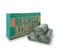 RE:CIRCLE Sacs poubelle recyclés de 120 l - 3 x 25 pièces - Matériaux 100 % recyclés - Certifié RAL - Sacs à déchets écologiques et robustes, 40 % PCR et 5 % des déchets résiduels