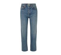Re/Done - Jeans stretch de réconfort de tuyaux de poêle de grande hauteur - Femme - Jeans - Bleu - Taille: W23
