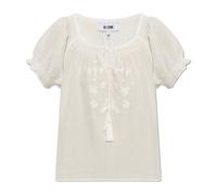 Re/Done - Katie Top - Femme - Blouses et Chemises - Beige - Taille: 36 FR