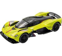 RE-EL TOYS | Aston Martin Valkyrie 1:32 sous licence officielle, gardien et coffre ouvrant, mécanisme de rétrocharge pour le mouvement, boîte vitrine (Jaune)