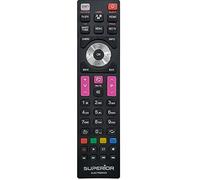 RE-FLIX Télécommande de rechange pour téléviseurs Telefunken 14TCS1000/01 et similaires, télécommande TV prête à l'emploi, sans programmation