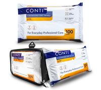 RE-GEN FlexPouch Distributeur de lingettes sèches et lingettes nettoyantes Conti Lite 30 x 28 cm, paquet unique | Lingettes de soins personnels professionnelles | Idéal pour les maisons de soins, les