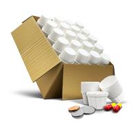 RE-GEN Lot de 1000 gobelets en papier ciré multi-usages 14 ml | Pots doublés cirés résistants aux fluides | Idéal pour la distribution et l'application de médicaments, la maison, la cuisine, les arts