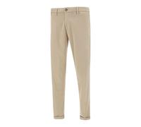 Re-Hash - Pantalon Chinos Beige Sable Mélange Coton - Homme - Pantalons - Beige - Taille: W40
