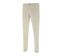 Re-Hash - Pantalon Chinos Blanc en Mélange de Coton - Homme - Pantalons - Blanc - Taille: W35