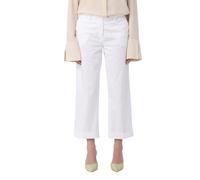 Re-Hash - Pantalon Large Blanc Cropped - Femme - Pantalons - Blanc - Taille: W32