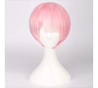 Re: la vie dans un monde différent de zéro gradué Ram Rem Cosplay perruque pour les femmes courte droite rose bleu Anime perruque Ram