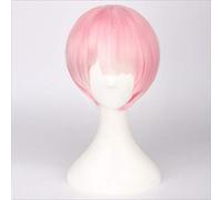 Re: la vie dans un monde différent de zéro gradué Ram Rem Cosplay perruque pour les femmes courte droite rose bleu Anime perruque Ram