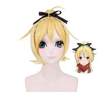 Re: La vie dans un monde différent de zéro perruque en feutre Cosplay Costume femmes cheveux courts jaune perruques de fête (sans couvre-chef)