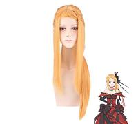 Re: la vie dans un monde différent de zéro Priscilla Barielle perruques de Cosplay jaune longue perruque de cheveux synthétiques droite jeu de rôle Hallowe