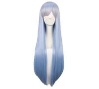 Re:Life in a different world from zero Cosplay Wig Rem Ram Blue Ombre Long Straight Synthetic Hair For Adult