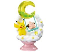 Re-Ment Pokémon Starrium Collection Figurines miniatures de diorama à collectionner avec Pikachu, Cleffa, plusieurs couleurs, 7,6 cm de hauteur (Cleffa et Pikachu)