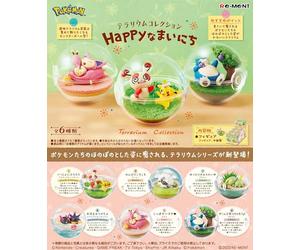Re-Ment Pokémon Terrarium Collection Happy Namaichi 6 Types, 6 pièces, PVC