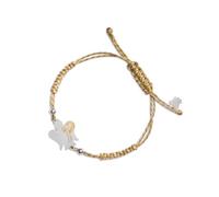 Re mida Roberto Giannotti Bracelet pour femme en argent 925 avec initiale P | Cordon avec initiale personnalisée, argent 925, pour femme