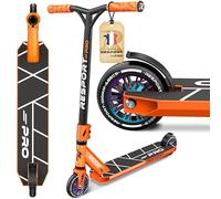 RE:SPORT Trottinette Freestyle REVO Pro avec Support | Stunt Scooter Professionnelle pour Enfants et Adultes | Trottinette Cascade Roues en polyuréthane et Barre en Y, roulement à Billes ABEC 9