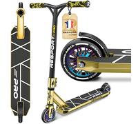 RE:SPORT Trottinette Freestyle REVO Pro avec Support | Stunt Scooter Professionnelle pour Enfants et Adultes | Trottinette Cascade Roues en polyuréthane et Barre en Y, roulement à Billes ABEC 9