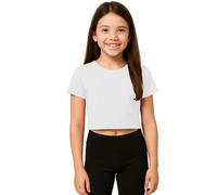Re Tech UK - Jolis hauts courts pour filles | T-shirts en tissu extensible doux pour filles de 5 à 13 ans | Parfait pour l'école, la danse, les jours d'été et le style de l'adolescence au quotidien