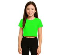 Re Tech UK - Jolis hauts courts pour filles | T-shirts en tissu extensible doux pour filles de 5 à 13 ans | Parfait pour l'école, la danse, les jours d'été et le style de l'adolescence au quotidien