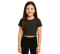 Re Tech UK - Jolis hauts courts pour filles | T-shirts en tissu extensible doux pour filles de 5 à 13 ans | Parfait pour l'école, la danse, les jours d'été et le style de l'adolescence au quotidien