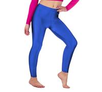 Re Tech UK Legging de Gymnastique/Danse - pour Fille - Lycra/élastiqué - sans sous-Pied - Brillant/Fluo - Bleu Roi - 5-6 Ans