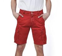 RE&X Jeans Pantaloni Corti Uomo Cargo Slim FIT Casual Denim