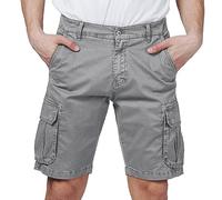 RE&X Jeans Pantaloni Corti Uomo Cargo Slim FIT Casual Denim