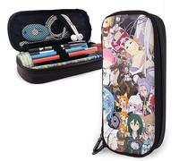 Re Zero Starting Life In Another World Rem Ram Trousse À Crayons En Cuir Avec Fermeture Éclair Convient Pour L'école, Le Travail Et Le Bureau