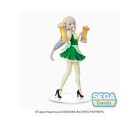 Figurine de collection Sega ReZero Starting Life in Another World SPM Emilia Oktoberfest Ver. (re-run) Vert 21 cm