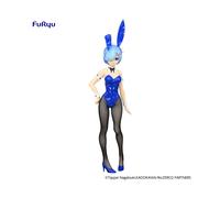 Re:Zero - Statuette Bicute Bunnies Rem Blue Color Ver. 30 Cm